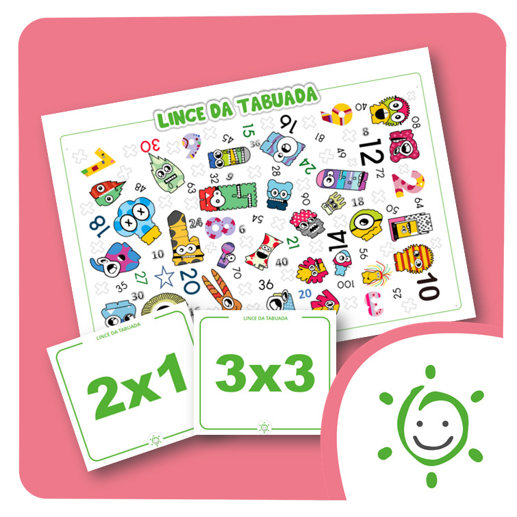 Multiplicação em fichas-Psicosol  Multiplicação, Tabuada, Jogo da tabuada