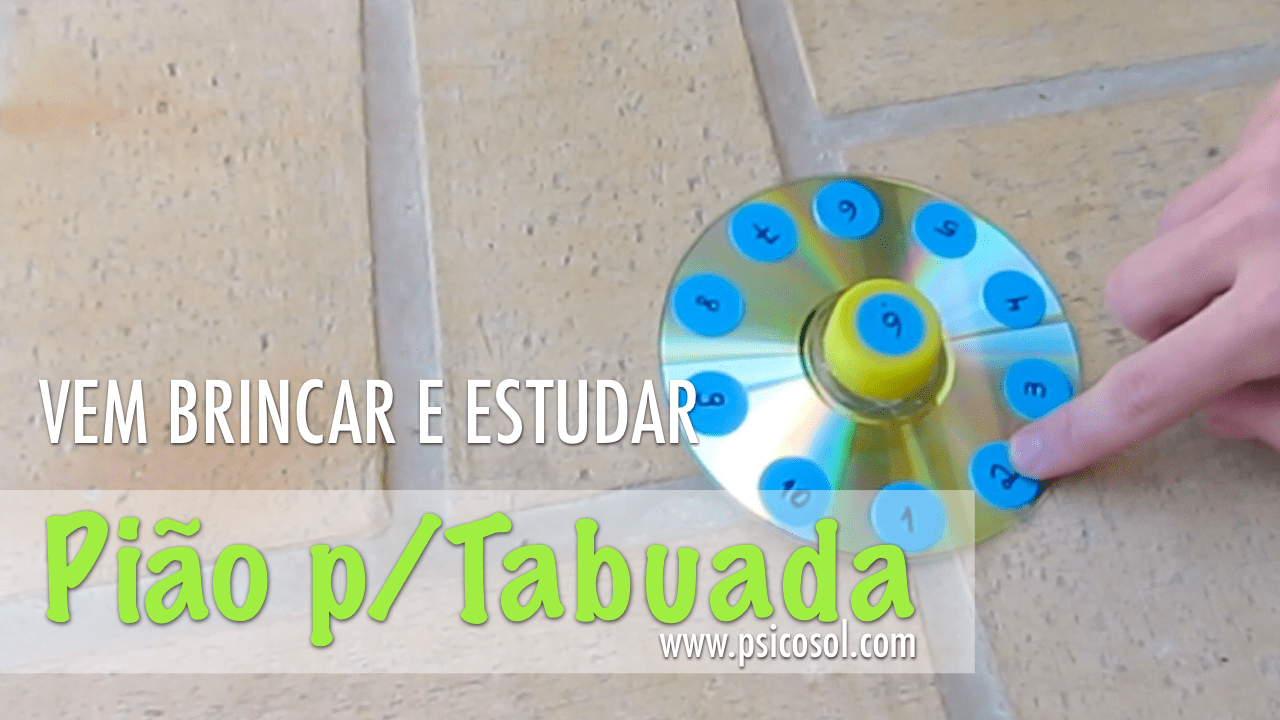 Pião para tabuada-Psicosol